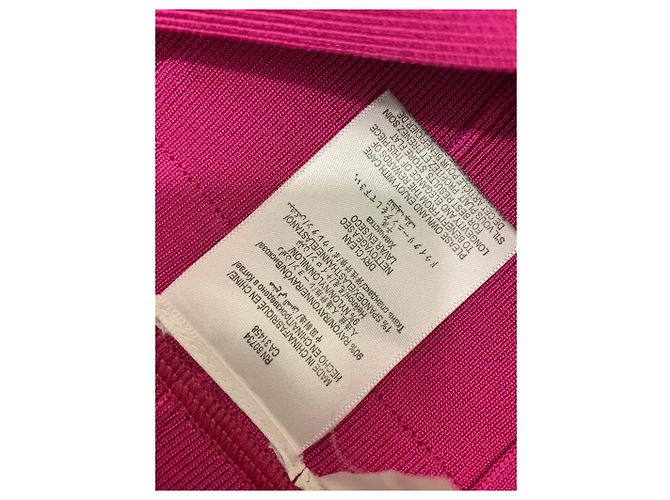 Herve Leger Hervé Léger Vestido Mini Palabra de Honor Akari - Rosa Caprice - vista 4