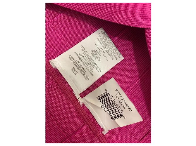 Herve Leger Hervé Léger Vestido Mini Palabra de Honor Akari - Rosa Caprice - vista 5