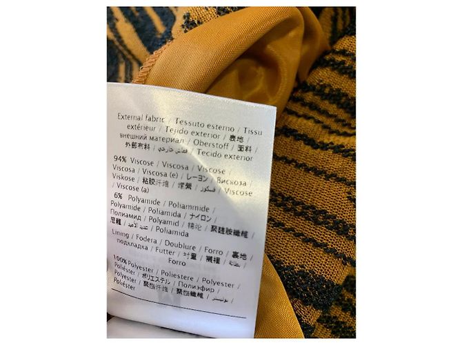 Abito lungo M Missoni stampa marrone e nero - vista 3