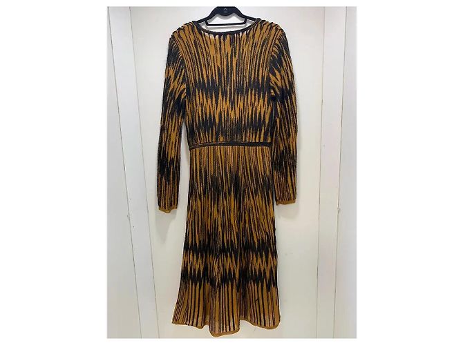 Abito lungo M Missoni stampa marrone e nero - vista 5
