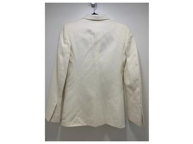 Céline Celine White Double-Breasted Tailored Jacket - view 3
