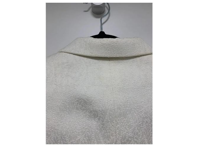 Céline Celine White Double-Breasted Tailored Jacket - view 6