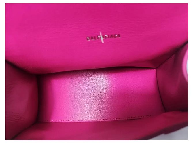 Borsa Balenciaga Hourglass XS Graffiti Rosa - vista 5