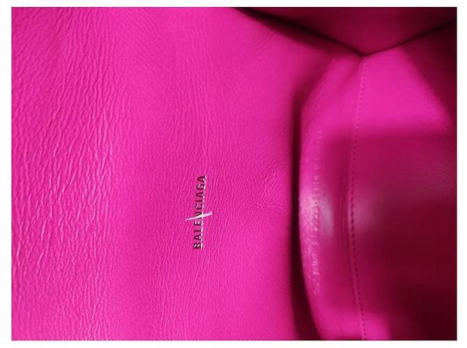 Borsa Balenciaga Hourglass XS Graffiti Rosa - vista 7