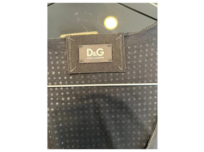 Canotta Dolce & Gabbana D&G con strass Nero - vista 3