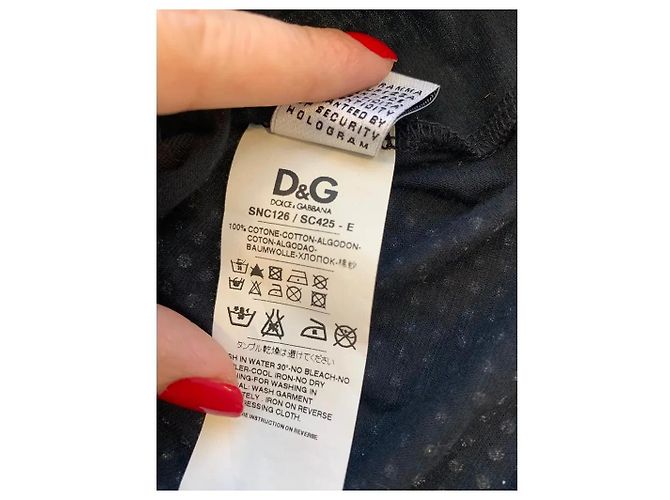 Canotta Dolce & Gabbana D&G con strass Nero - vista 5