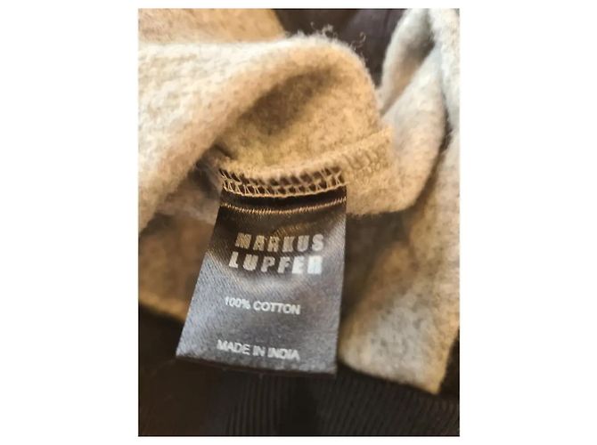 Markus Lupfer Sudadera Gris con Cara de Mapache - vista 4