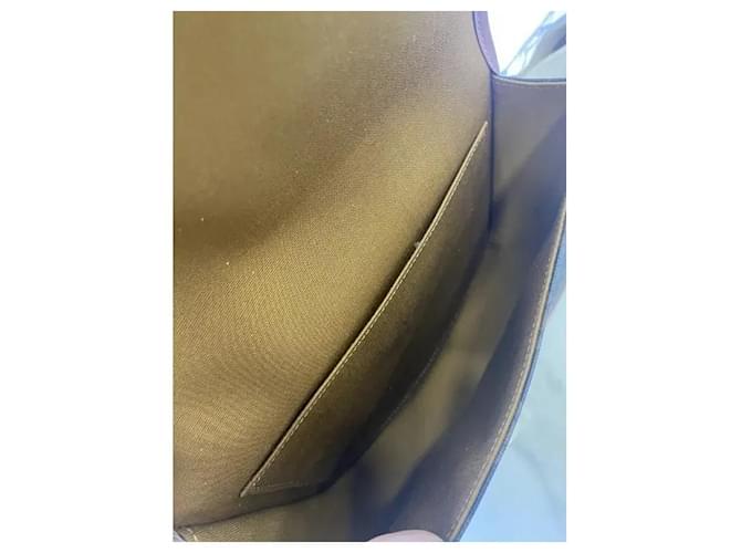 Céline Folco Borsa Grande Monogramma Triomphe Marrone Marrone scuro - vista 5