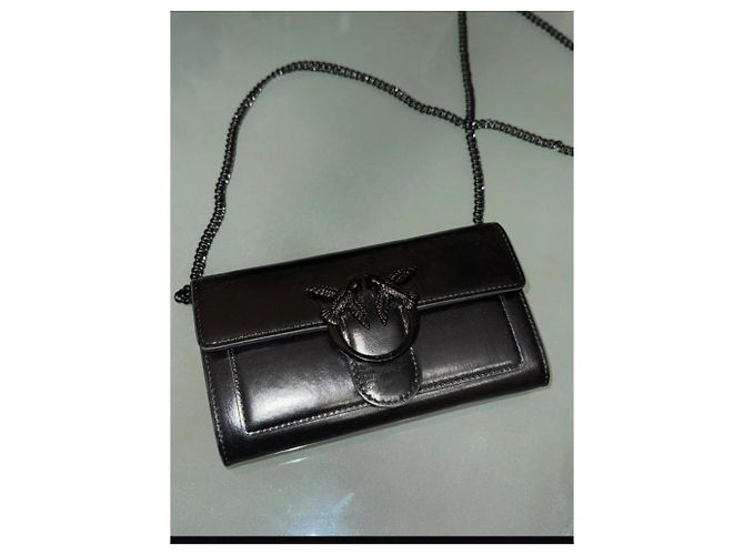 Pinko Love Birds Cartera con Cadena Negro - vista 3