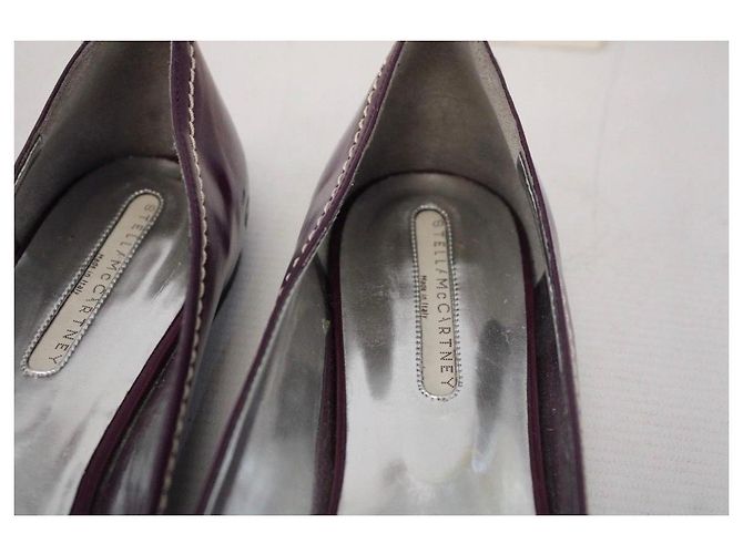 Stella Mc Cartney Stella McCartney Ballerine a punta in vernice viola Porpora - vista 6