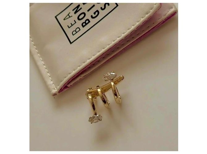 Autre Marque Bea Bongiasca Ear Cuff a Spirale in Oro Giallo 9k con Cristalli Marquise D'oro - vista 6