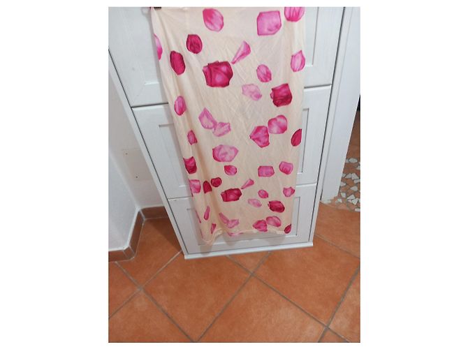 Valentino Garavani Falda Maxi Cruzada Estampado Tulipanes Rosa Blanco - vista 3