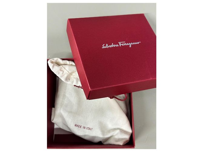 Salvatore Ferragamo Gancini Ledergürtel Schwarz Silber Silber Hardware - Ansicht 3