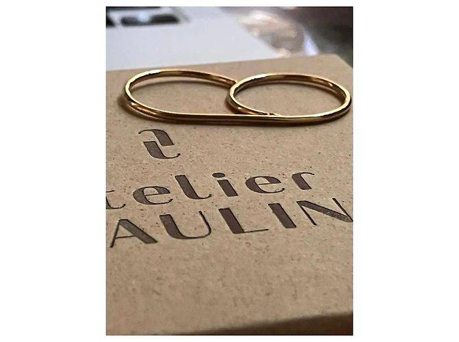 Autre Marque Atelier Paulin Anello Doppio in Oro 14k D'oro - vista 4