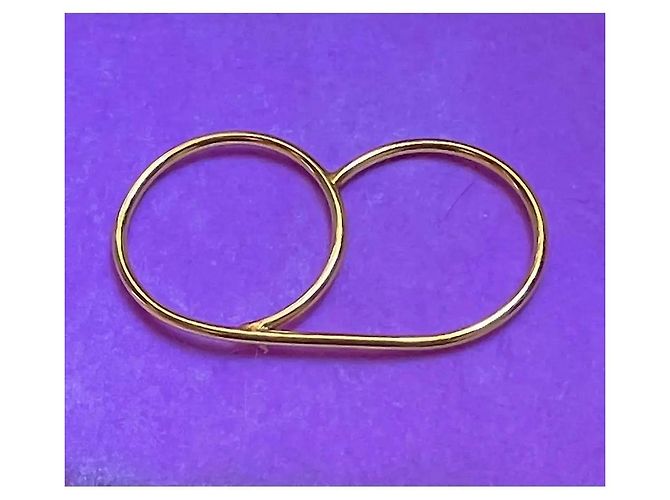 Autre Marque Atelier Paulin Anello Doppio in Oro 14k D'oro - vista 5