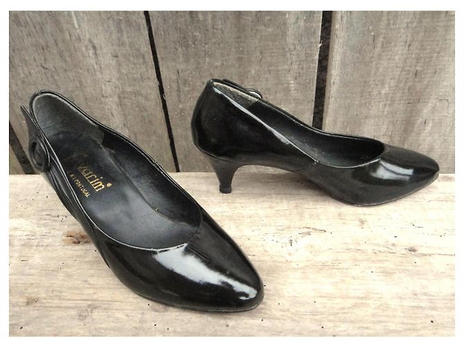 Autre Marque Décolleté Vintage Alvarim in vernice nera Nero - vista 2