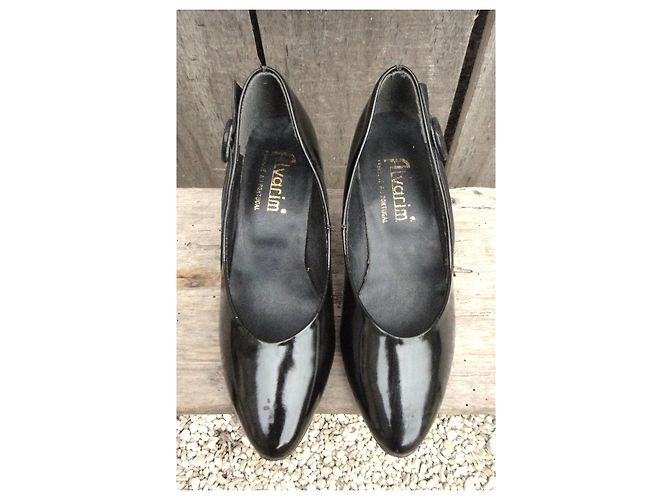 Autre Marque Décolleté Vintage Alvarim in vernice nera Nero - vista 3