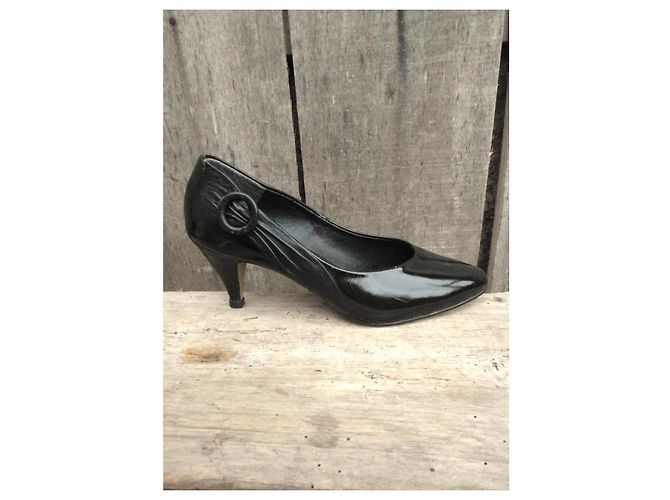 Autre Marque Décolleté Vintage Alvarim in vernice nera Nero - vista 7