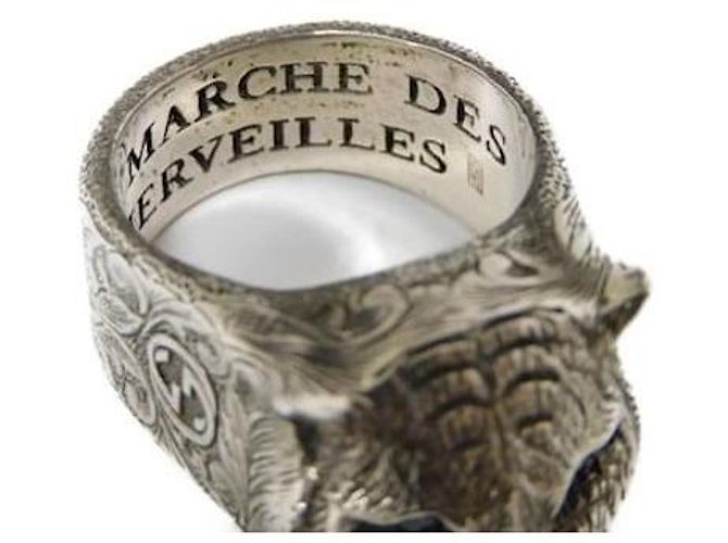Gucci Le Marché des Merveilles Tiger Head Ring in Sterling Silver Silver hardware - view 5