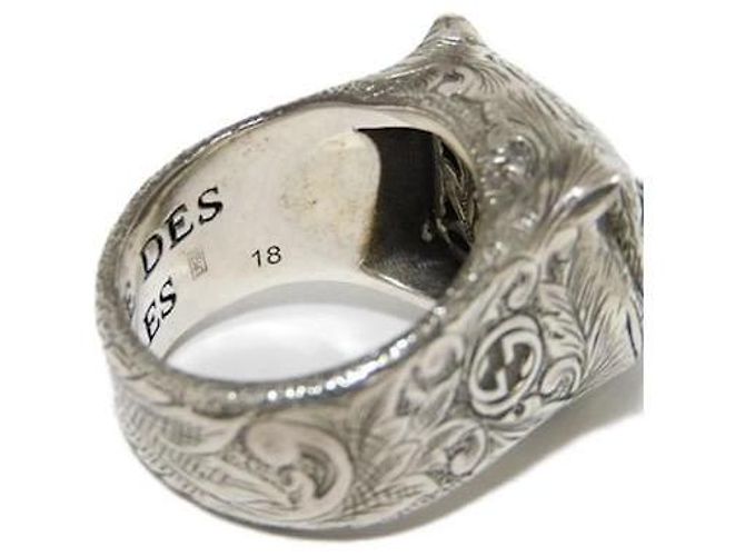 Gucci Le Marché des Merveilles Tiger Head Ring in Sterling Silver Silver hardware - view 6