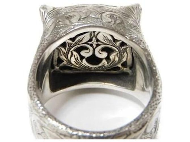 Gucci Le Marché des Merveilles Tiger Head Ring in Sterling Silver Silver hardware - view 8