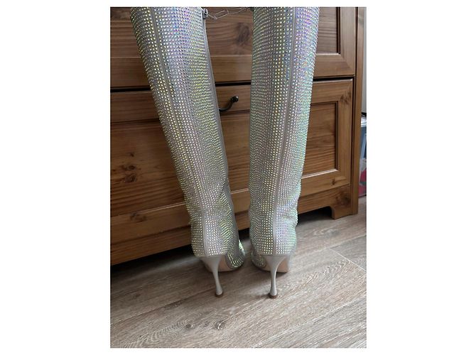 Liu.Jo Botas Liu Jo x Leonie Hanne strass Swarovski Blanco Metálico - vista 2