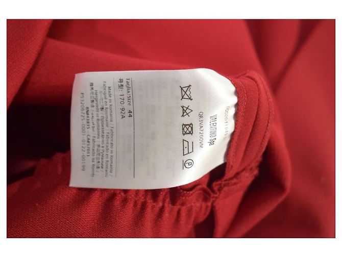 Vestido corto sin mangas de crepé RED Valentino con lazos Roja - vista 10