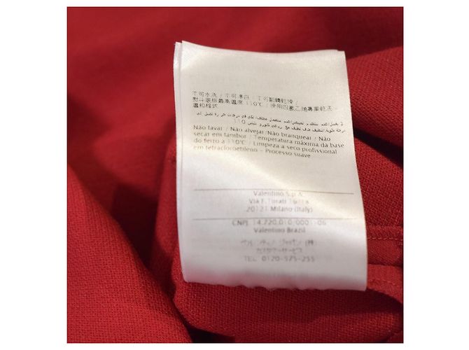 Vestido corto sin mangas de crepé RED Valentino con lazos Roja - vista 12