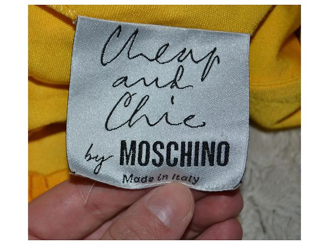 Moschino Cheap and Chic Vestido Mini Amarillo - vista 2