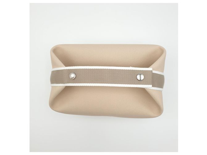 Hermès Pochette Bride-a-Brac GM Naturel Beige Bianco sporco - vista 4