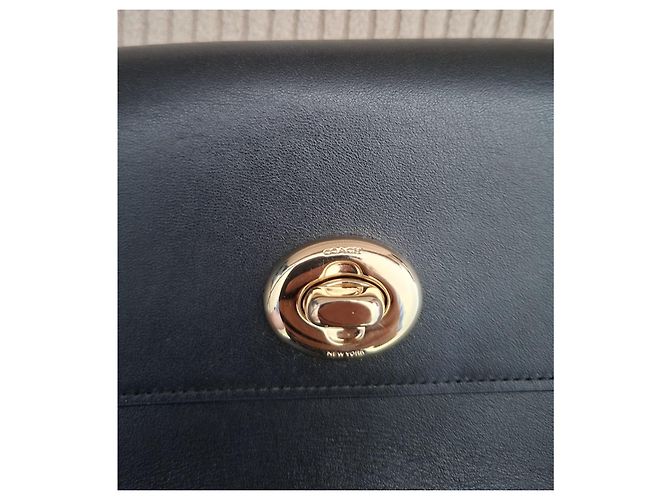 Coach Bowery Borsa Tracolla Pelle Nera Nero - vista 3