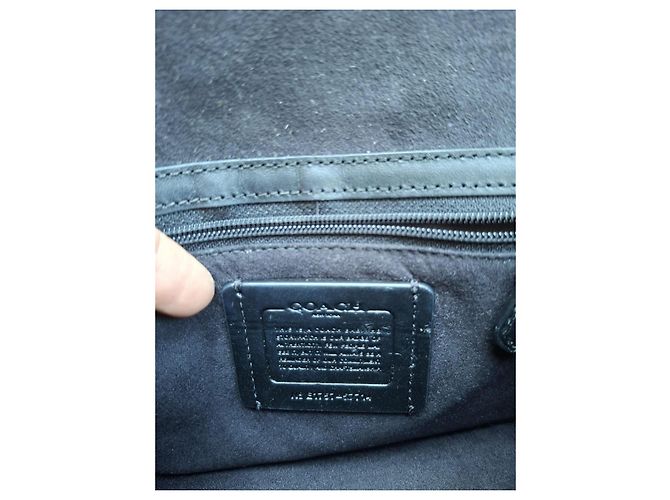 Coach Bowery Borsa Tracolla Pelle Nera Nero - vista 4