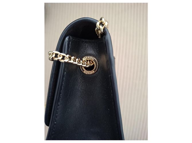 Coach Bowery Borsa Tracolla Pelle Nera Nero - vista 5