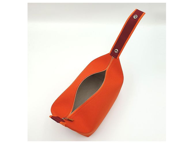 Hermès Pochette Bride-a-Brac GM Orange Feu Arancione - vista 7