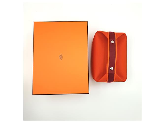 Hermès Pochette Bride-a-Brac GM Orange Feu Arancione - vista 8