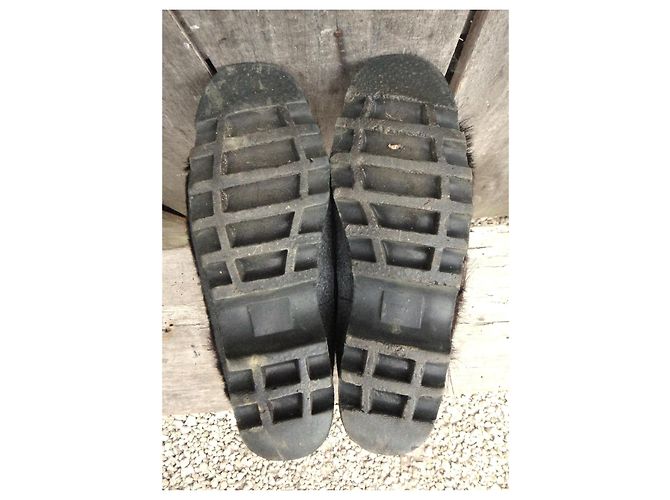 Autre Marque Stivali Après-Ski Pichette Vintage in Eco-pelliccia Nera Nero - vista 5