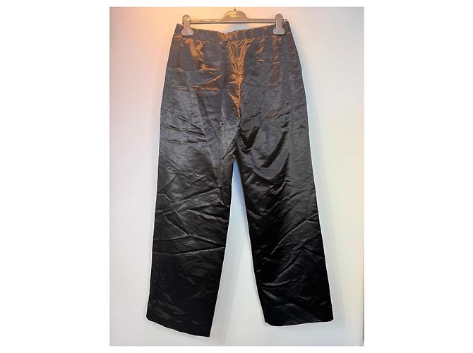 Givenchy weite Hose aus Viskose und Polyester, Schwarz - Ansicht 3