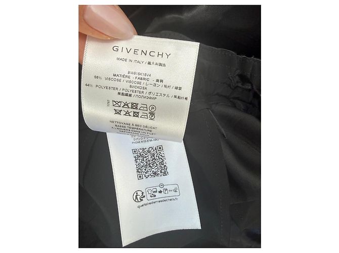 Givenchy weite Hose aus Viskose und Polyester, Schwarz - Ansicht 5