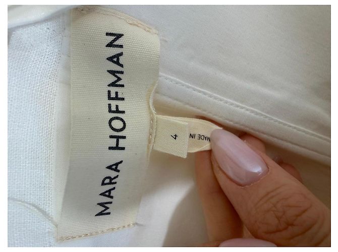 Mara Hoffman Trägerloses Maxikleid Weiß - Ansicht 3