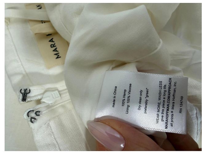 Mara Hoffman Trägerloses Maxikleid Weiß - Ansicht 4