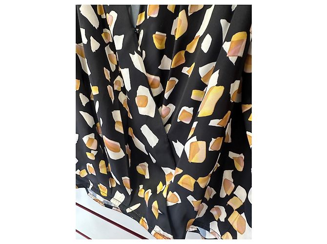 Autre Marque Blusa Sweewë con estampado abstracto Negro Blanco Multicolor Amarillo - vista 3