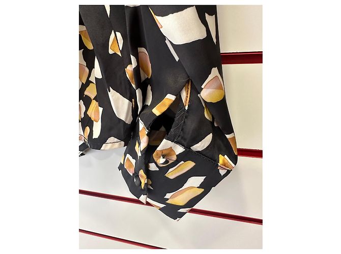 Autre Marque Blusa Sweewë con estampado abstracto Negro Blanco Multicolor Amarillo - vista 4