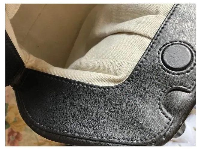 Autre Marque Borsa a mano plissé Themoiré in pelle vegana nera Nero - vista 15