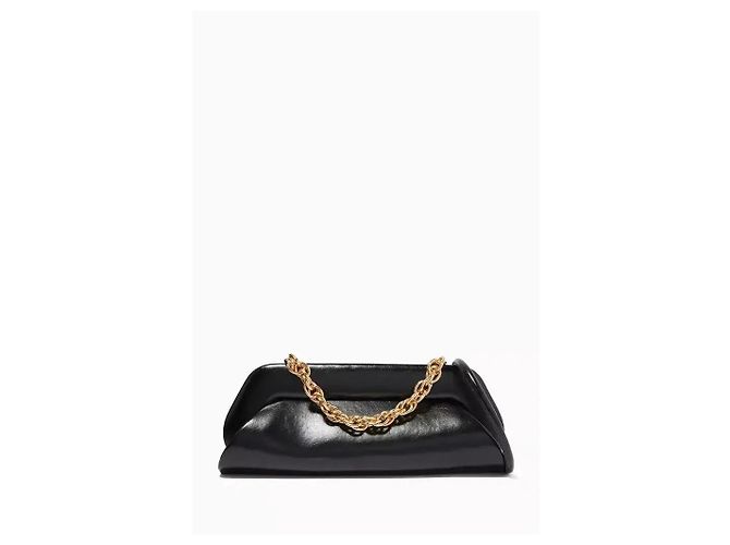 Autre Marque Themoirè Bios Clutch in Pelle Vegana Nero - vista 2