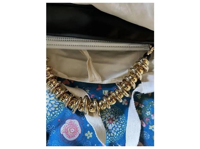 Autre Marque Themoirè Bios Clutch in Pelle Vegana Nero - vista 6