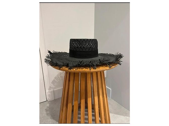 Christian Dior Strohhut Schwarz - Ansicht 2