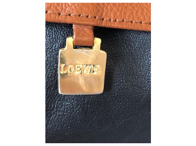 Loewe Borsa bucket Anagram in pelle Marrone Nero - vista 6