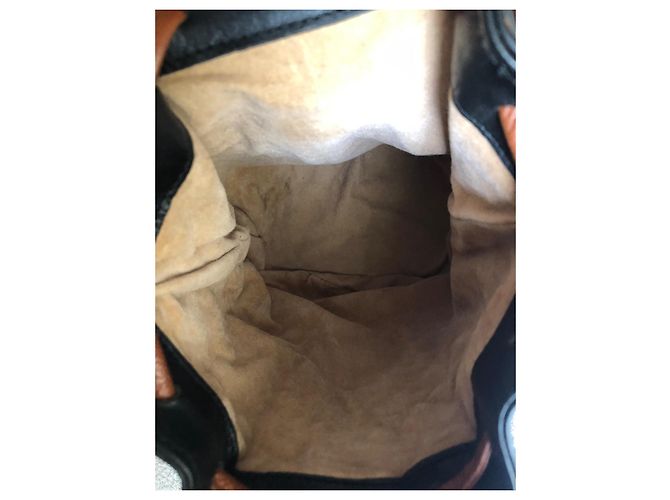 Loewe Borsa bucket Anagram in pelle Marrone Nero - vista 9
