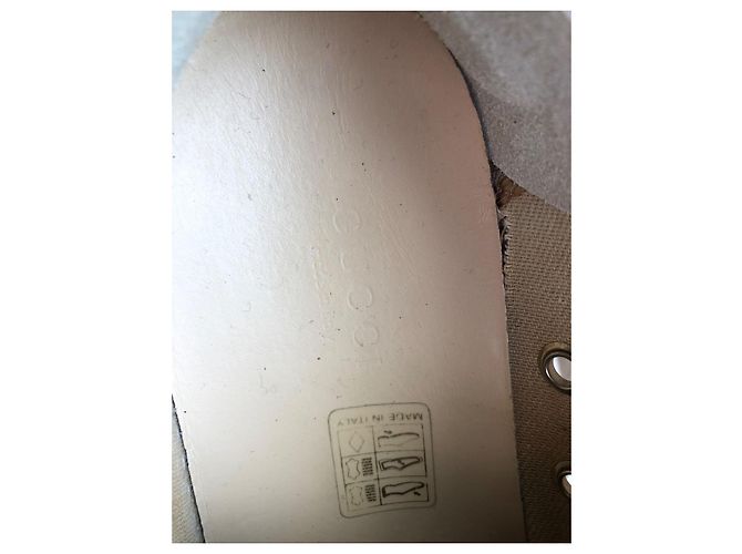 Gucci Sneakers GG Supreme Monogramma e Scamosciato Marrone Beige - vista 5