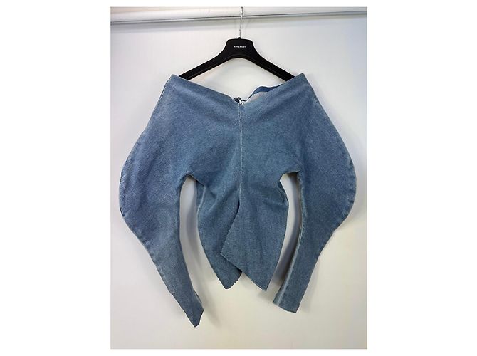 Alexander Wang Off-the-Shoulder Denim Top Blau - Ansicht 2
